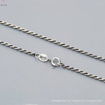 Mais recente 925 Pure Silver Twist Chain Necklace Design